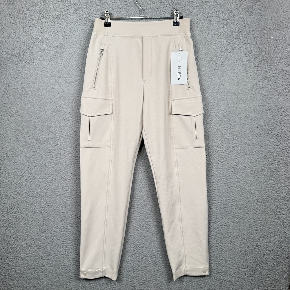 Athleta Pants Womens 2 Beige Endless Cargo Pant Stretch Everyday Work Travel Gym